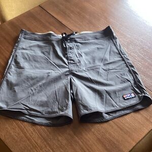 Patagonia Men's Charcoal Swim Board Shorts men’s 40